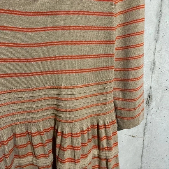 Anthropologie Knitted and Knotted Knit Elodie Striped Sweater Dress Scoop Neck - Picture 12 of 12